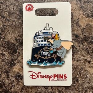 Disney Cruise Line Trading Pin - Dumbo and Timothy Painting the Disney Fantasy